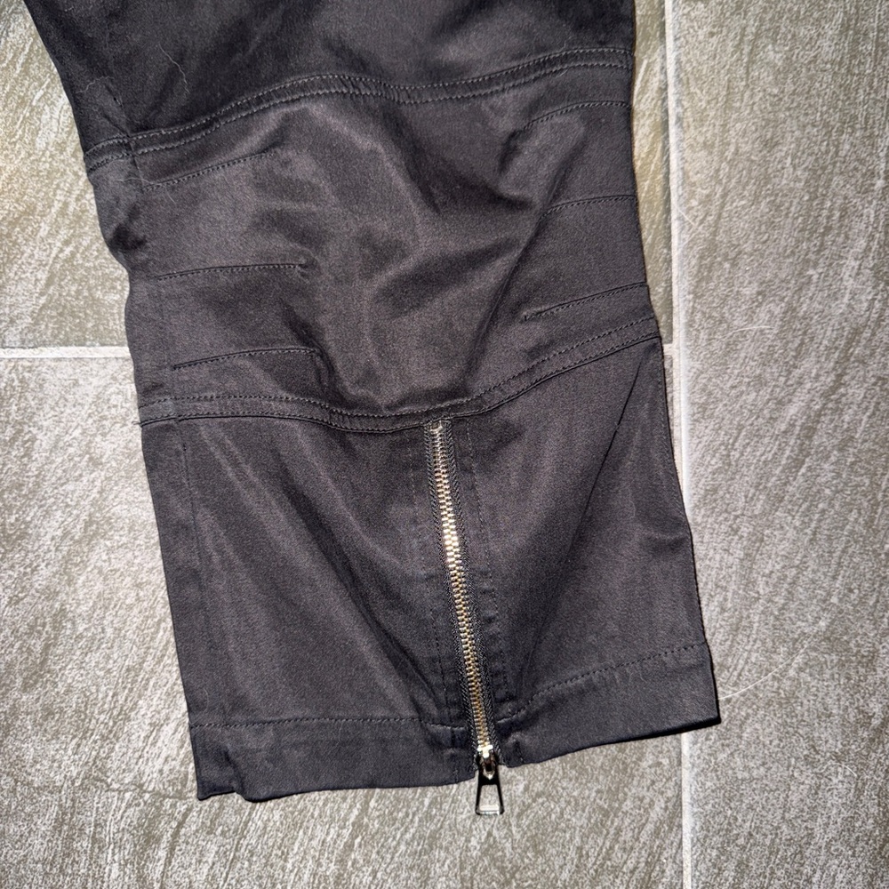 Free People Black Capri Pants with Zipper Accents - Picture 3 of 15